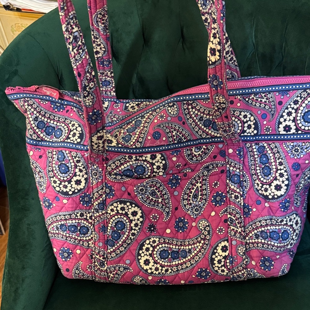 Vera Bradley Pink Paisley Overnight Bag